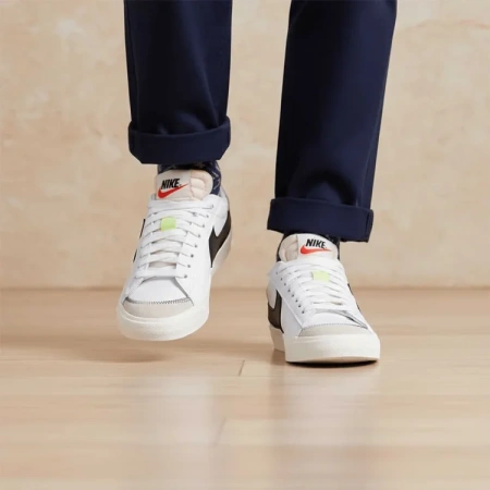 Nike Blazer Low Скейтборд Кроссовки Мужские Белые Черные