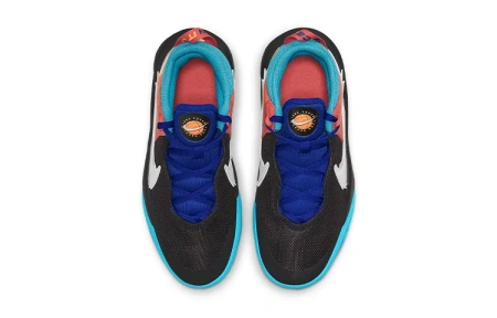 Space Jam X Nike Team Hustle D 10 SE Game Ready Low Топ Детские Баскетбольные Кроссовки Черный Оранжевый Синий