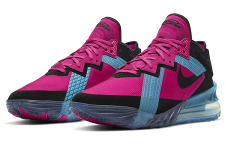 Nike Lebron 18 Low 'Fireberry' Джеймс 18 Южный пляж Амортизация Устойчивость к истиранию Покрытие Поддержка Низкий верх