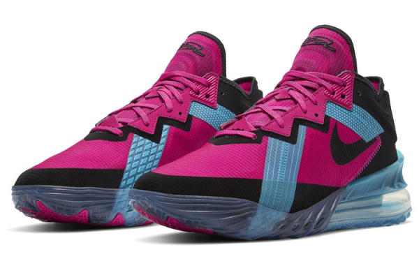 Nike Lebron 18 Low 'Fireberry' Джеймс 18 Южный пляж Амортизация Устойчивость к истиранию Покрытие Поддержка Низкий верх