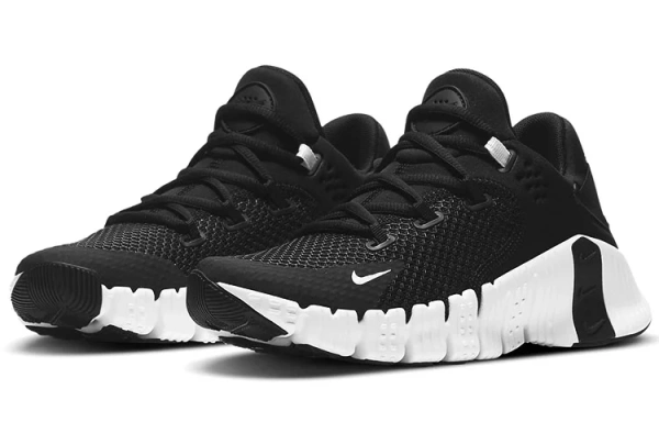 Nike Metcon 4 Универсальная низкая тренировка Кроссовки Женские Черный Белый