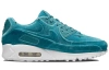 Nike Air Max 90 Раздельная замша Низкий топ Повседневные беговые кроссовки Женские Озерный зеленый