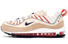 Nike Air Max 98 Low Топ Марафон Беговые кроссовки Мужские Белый Оранжевый