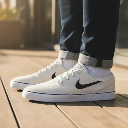 Nike SB Stefan Janoski Low Скейтборд Кроссовки Мужские Бежево-Черные