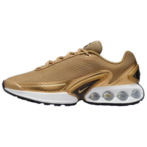 Nike Air Max DN Амортизация Износостойкие Низкие Кеды Повседневная Обувь Женская Золотая