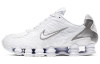 Nike Shox TL Series Текстиль Синтетическая кожа противоскользящий низкий топ повседневная обувь унисекс чисто белый