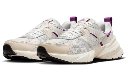 Nike V2K Run Текстиль Синтетическая кожа Устойчивый к истиранию Низкий верх Повседневный Городская коммутация