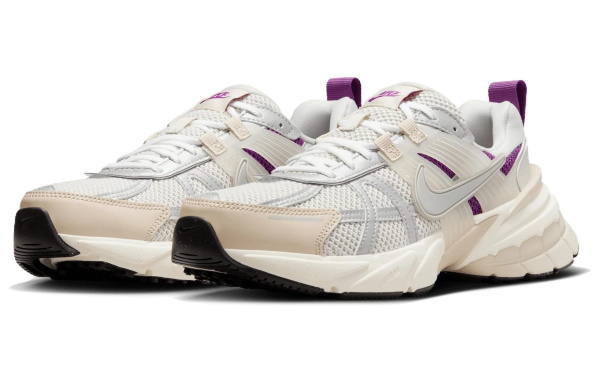 Nike V2K Run Текстиль Синтетическая кожа Устойчивый к истиранию Низкий верх Повседневный Городская коммутация