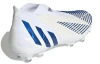 Adidas PREDATOR EDGE FG Твердый Грунт Устойчивые к Износу Футбольные Бутсы Мужские Белый Синий