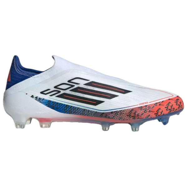 Adidas F50+ Elite Противоскользящие Устойчивые к истиранию Футбольные бутсы Унисекс Белый Синий Красный