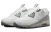 Nike Air Max 90 Устойчивые к истиранию Низкие Повседневные Беговые Кроссовки Мужские Белые Серые