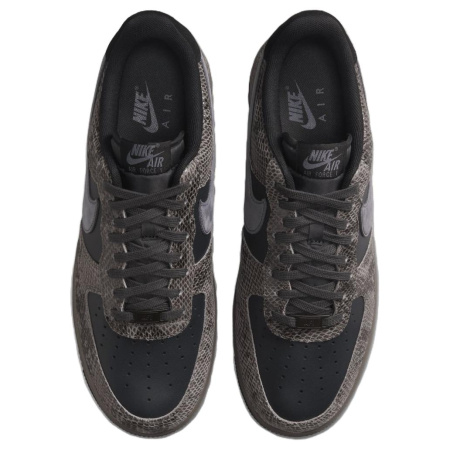 Nike Air Force 1 Slip-Resistant Abrasion-Resistant Low-Top Скейтборд Кроссовки Мужские Черные Серые