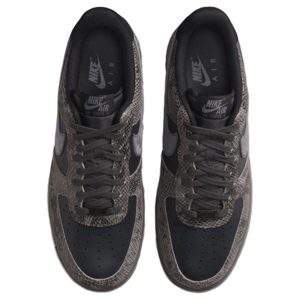 Nike Air Force 1 Slip-Resistant Abrasion-Resistant Low-Top Скейтборд Кроссовки Мужские Черные Серые
