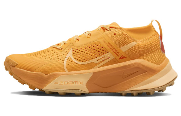Nike ZoomX Zegama Trail Амортизация Противоскользящие Низкие Повседневные Беговые Кроссовки Женские Оранжевые