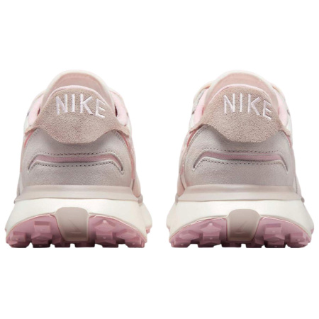 NIKE Phoenix Waffle Амортизация Низкий Топ Повседневная Обувь Женская Серый Белый Розовый