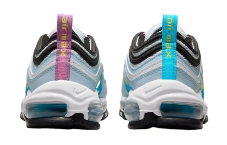 Nike Air MAX 97 'Синий Шепот' Синтетическая кожа Амортизация Дышащие Низкие кеды для детей Lifestyle