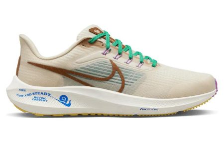Nike Air Zoom Pegasus 39 Устойчивые к истиранию Низкие Повседневные Кроссовки для Беговых Тренировок Мужские Белые