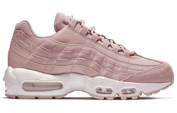 Nike Air MAX 95 Амортизация Износостойкие Низкие Повседневные Беговые Кроссовки Женские Вишневый Цветок Розовый
