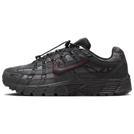 Nike P 6000 противоскользящие устойчивые к истиранию низкие беговые кроссовки женские черные