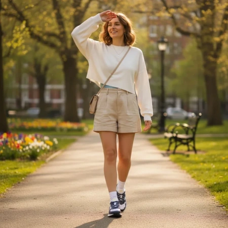 Nike Phoenix Waffle Low Casual Обувь Женская Синяя Белая