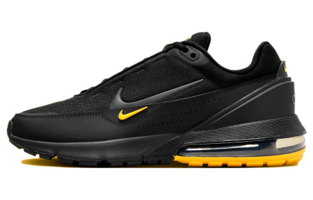 Nike Air Max Impulse Mesh Fabric Низкие Повседневные Мужские Кроссовки Черные Желтые
