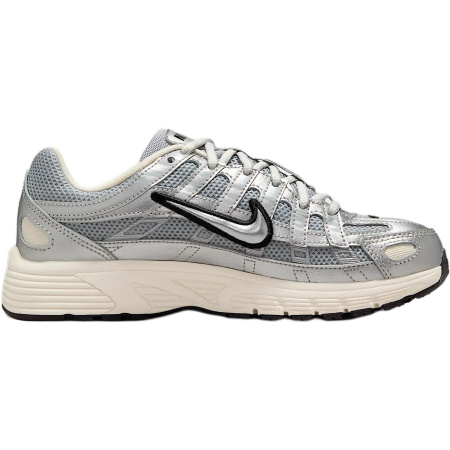 Nike P 6000 противоскользящие устойчивые к истиранию низкий топ детские беговые кроссовки серебряный