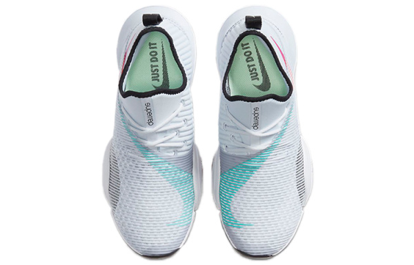 Nike SuperRep Air Zoom Амортизация Противоскользящие Низкие Кроссовки для тренировок Женские Белые Синие Красные