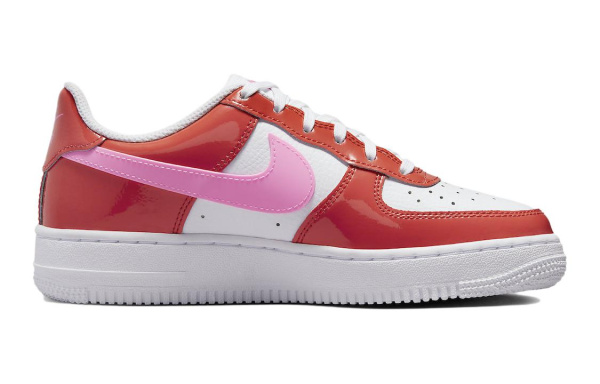 Nike Air Force 1 Лакированная кожа Повседневный противоскользящий Амортизация Устойчивый к истиранию Низкий верх