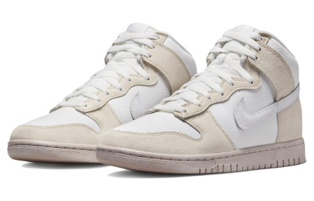 Nike Dunk High EMB Соль Озеро Городской Удобный Высокие Кроссовки для скейтбординга Мужские Белые
