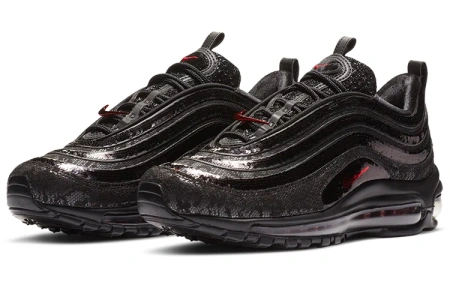 Nike Air Max 97 Сетка Текстиль Синтетическая кожа Низкий верх Воздушная подушка Повседневные беговые кроссовки Женские