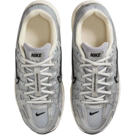 Nike P 6000 противоскользящие устойчивые к истиранию низкий топ детские беговые кроссовки серебряный