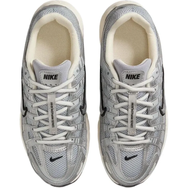 Nike P 6000 противоскользящие устойчивые к истиранию низкий топ детские беговые кроссовки серебряный