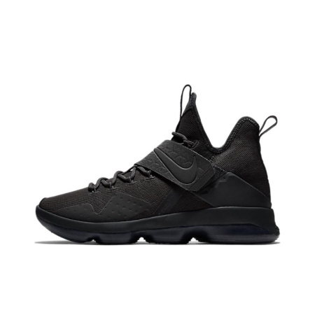 Nike Lebron 14 LMTD EP Non Slip Легкий MID Топ Баскетбольные кроссовки для игры Мужской Чисто черный