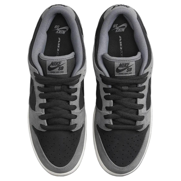 Nike Dunk SB противоскользящие устойчивые к истиранию низкие скейтбординговые кроссовки унисекс серо-черные