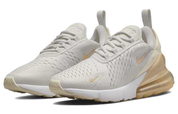 Nike Air Max 270 Low Топ Повседневная Обувь Женская Бежевая