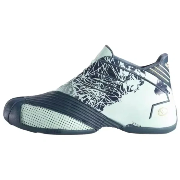 Adidas T mac 1 Противоскользящие Устойчивые к истиранию MID Топ Баскетбольные кроссовки Мужские Графитовый Зеленый