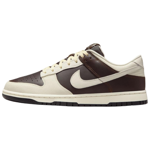 Nike Dunk Abrasion Resistant Низкие Кроссовки для скейтбординга Мужские Коричневые Белые