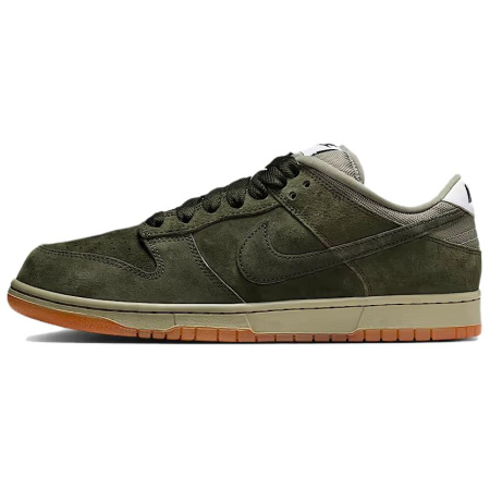 Nike Dunk SB Устойчивые к истиранию Низкие Кроссовки для скейтбординга Унисекс Оливково-зеленый