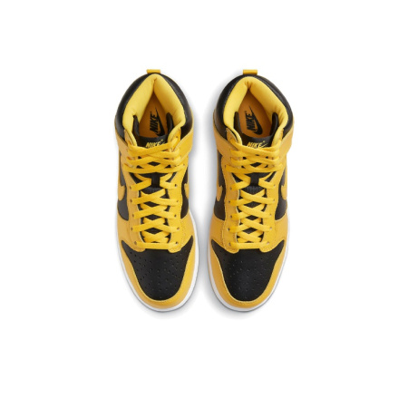 Nike Dunk High SP 'Varsity Maize' Коровья кожа Высокие Кроссовки для скейтбординга Унисекс Черный Желтый