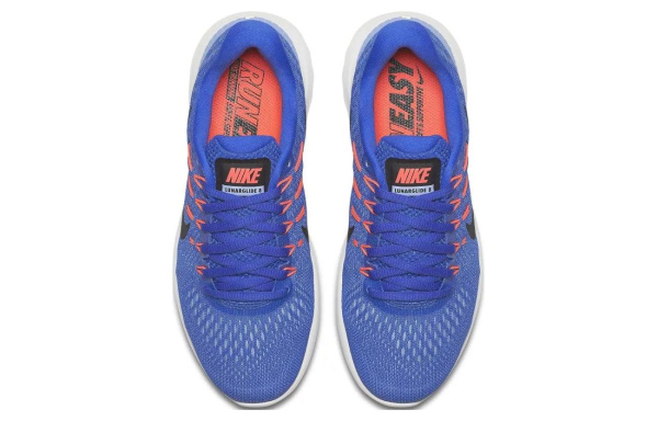 Nike Lunarglide 8 Сетчатая ткань Амортизация Устойчивость к истиранию Низкий топ Беговые кроссовки Женские Синий