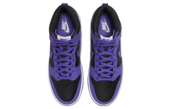 Nike Dunk High 'Психический Фиолетовый и Черный' Удобные Высокие Кеды Повседневная Скейтборд Обувь Мужская