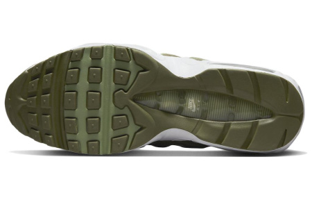 Nike Air Max 95 Сетка Текстиль Кожа Низкий Верх Повседневная Обувь Мужская Белый Зеленый