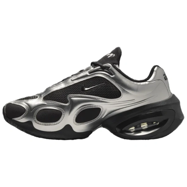 Nike Air MAX Muse Аbrasion Resistant Низкий Топ Повседневная Обувь Женская Серебряный Черный