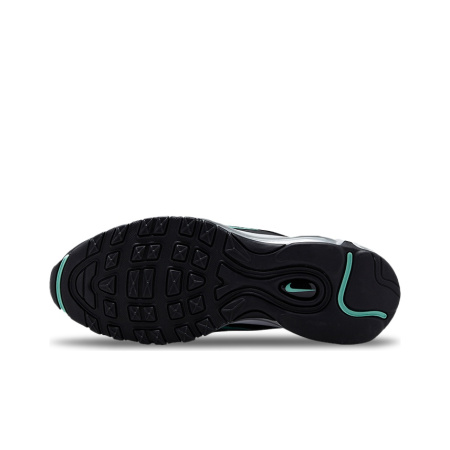 Nike Air Max 97 Текстиль Синтетическая кожа Низкие кроссовки для бега на длинные дистанции Женские Белые Черные Зеленые