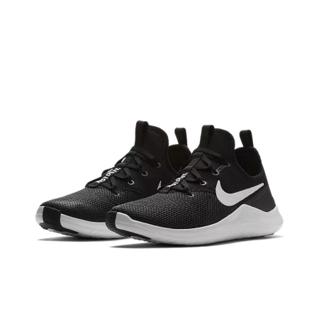 Nike Free TR Нескользящие Легкие Низкие Кроссовки для Тренировок Женские Черно-Белые