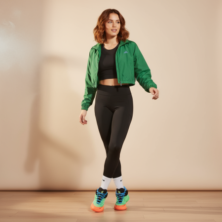 Adidas Dame 10 Противоскользящие Устойчивые к истиранию Низкие Баскетбольные кроссовки Унисекс Зеленый Черный