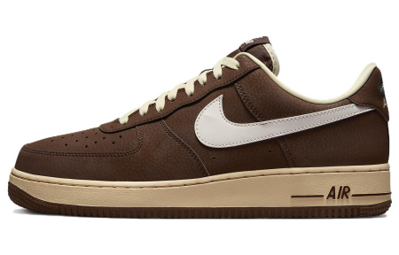 Nike Air Force 1 '07 Low Топ Скейтборд Кроссовки Мужские Коричневый Белый