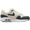 Nike Air Max 1 Комфортная Амортизация Дышащие Низкие Кроссовки для Беговых Занятий Детские Бежево-Зеленые