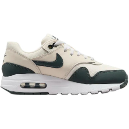 Nike Air Max 1 Комфортная Амортизация Дышащие Низкие Кроссовки для Беговых Занятий Детские Бежево-Зеленые