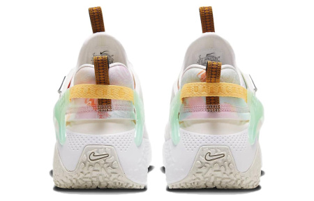 Nike Air Huarache Износостойкие Дышащие Легкие Низкие Беговые Кроссовки Женские Белые Розовые Зеленые